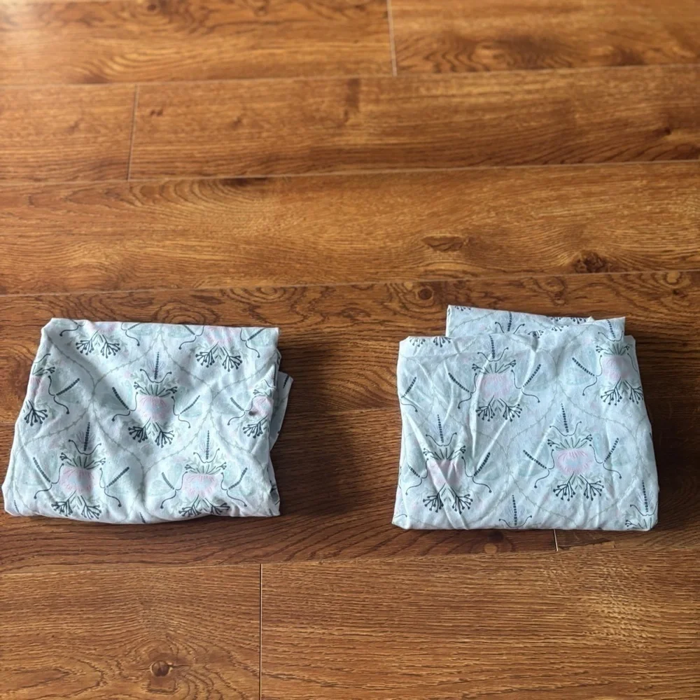 Blue and Pink mouth Pillow cases set of 2